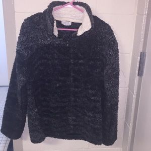 Peach Love Sherpa Pullover M